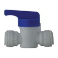 Midland Metal ShutOff Valve, Valve, 38 Nominal, Propylene PushIn x Propylene PushIn, 0 to 150 psi, 33 to 15 20901P